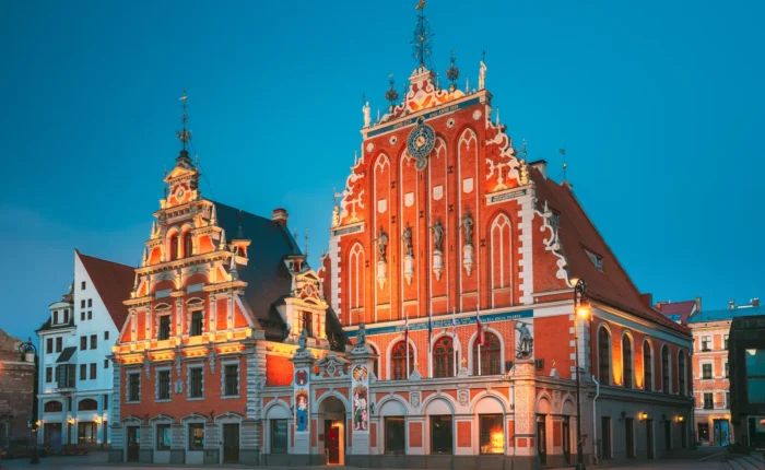 Schwabe House and House of the Blackheads, Riga, Latvia
