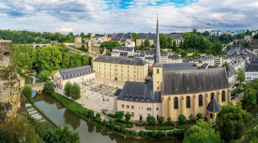 Panorama of Luxembourg in Neumunster