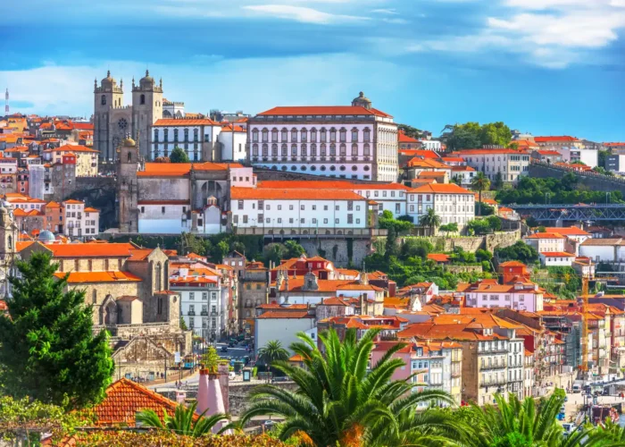 Old town skyline of Porto, Portugal