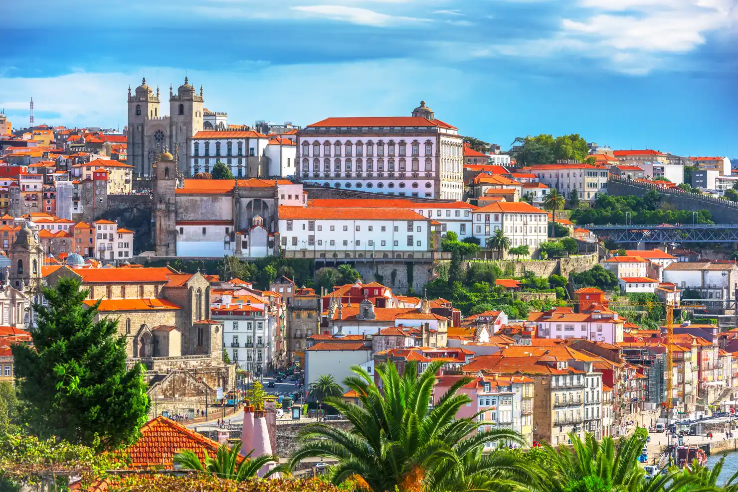 Old town skyline of Porto, Portugal