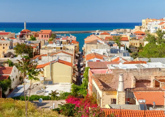 Aerial view of Chania in Greece