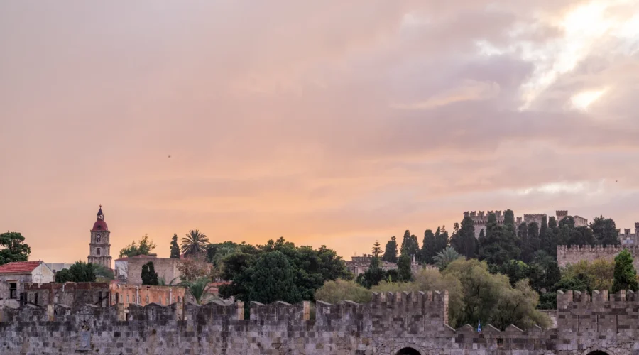 Medieval Castle of the Knights in Rhodes, Greece Medieval Castle of the Knights in Rhodes, Greece