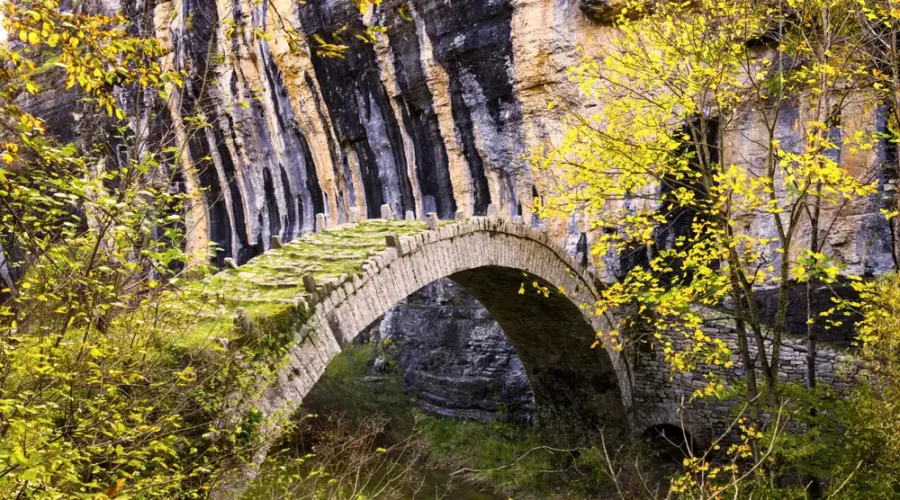 Lazaridi bridge in Ioannina, Greece